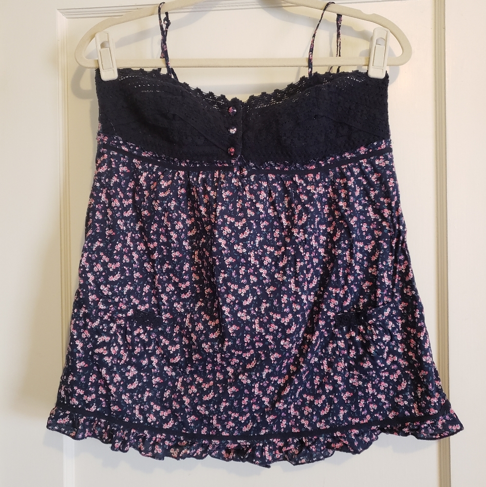 Boho floral strappy summer tank